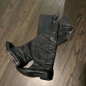 Dolce Vita Over-the-Knee Slouchy Black Leather Boots – Size 8.5